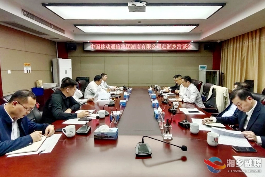 【狠抓项目年 全力拼经济】赵新文会见中国移动湖南公司董事长程伟一行 