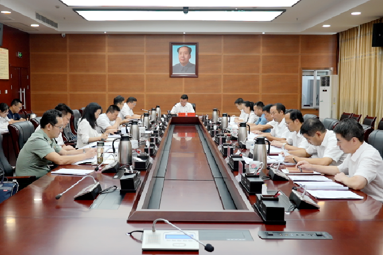 湘乡市委常委班子召开“镜鉴”以案促改促建促治 树立和践行正确政绩观专题民主生活会 赵新文主持并作表态发言 