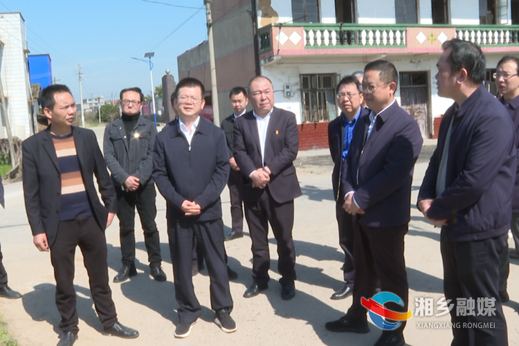 何俊峰（前排左二）在东郊乡花亭村工厂化育秧示范基地督查指导春耕备耕工作。.png
