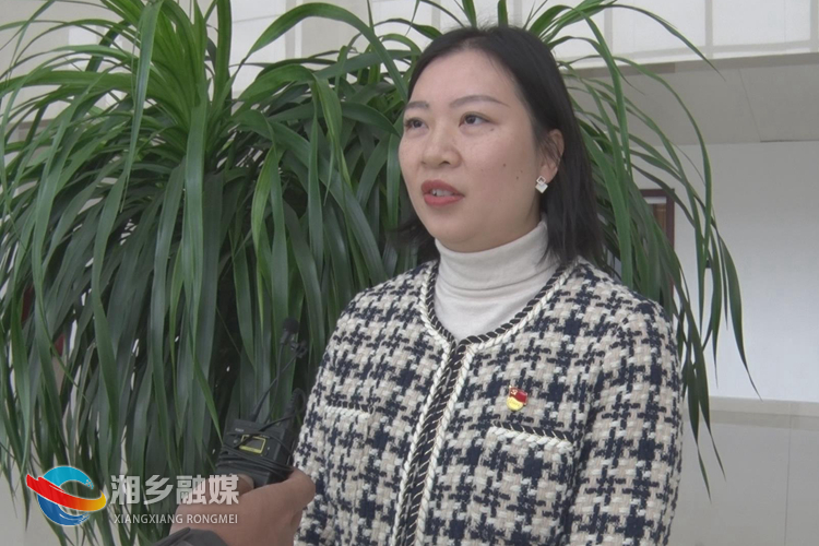 市委统战部非公有制经济工作组组长、市工商联党组成员李敏敏接受采访。.jpg